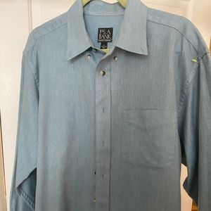 Jos. A. bank travelers blue long sleeve button up.
